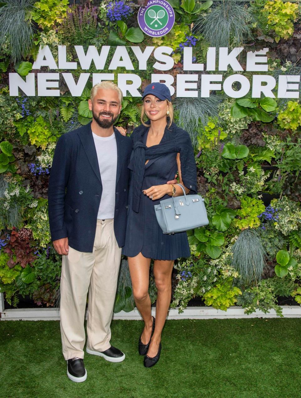 bradley dack, olivia attwood at the wimbledon championships