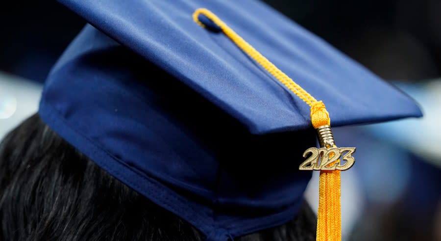 <em>Students walk in a procession for Howard University’s commencement in Washington, Saturday, May 13, 2023.</em> (AP Photo/Alex Brandon, File)