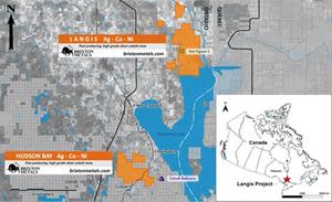 Location of the Langis Project, Ontario.