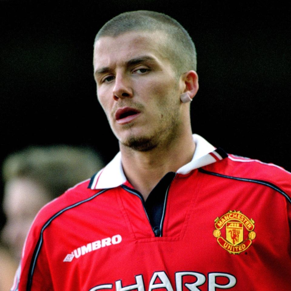 Revenge on Fergie? Beckham's famous buzz-saw cut which he claimed wasn't unleashed to infuriate his old Man Utd boss