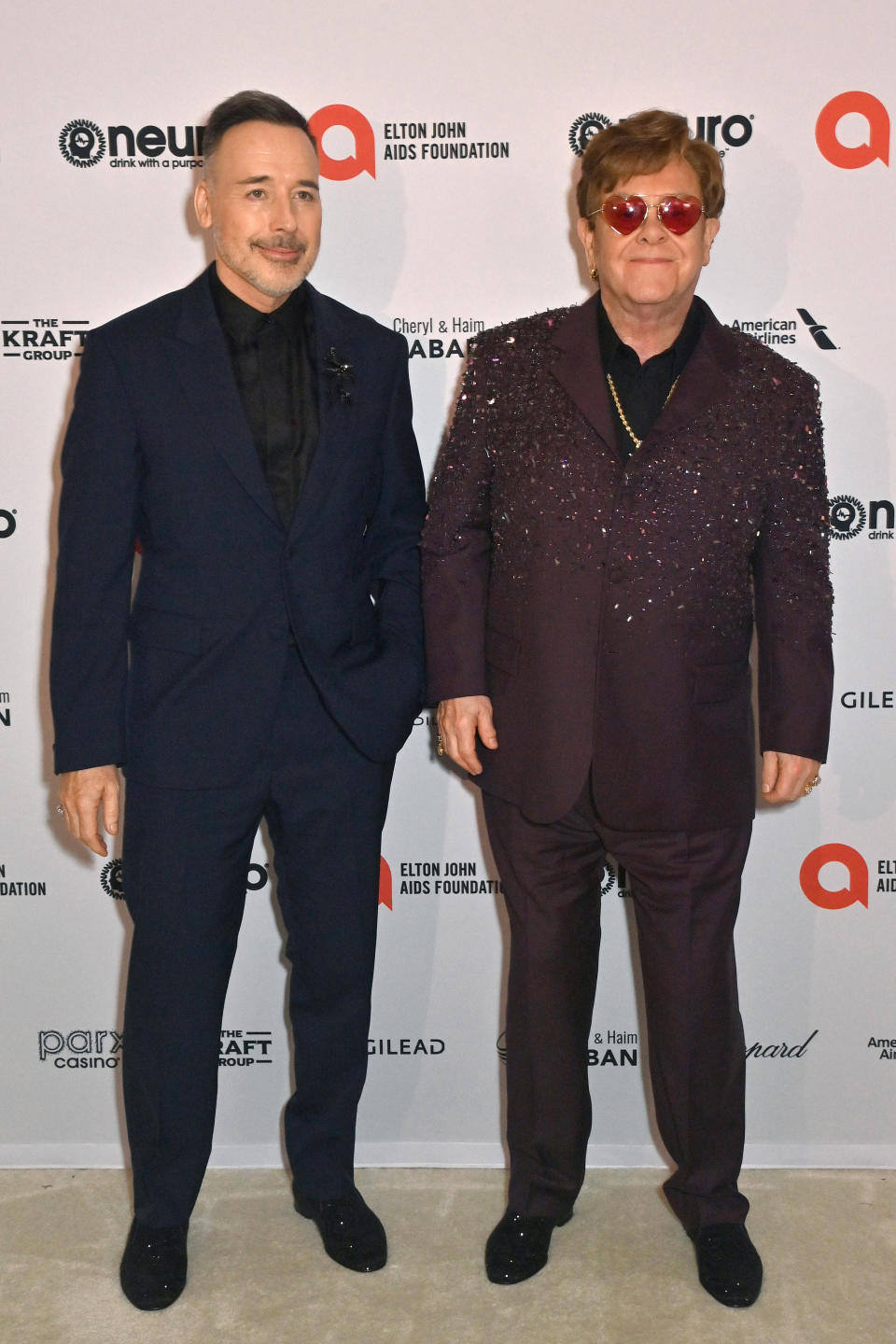 David Furnish and Elton John