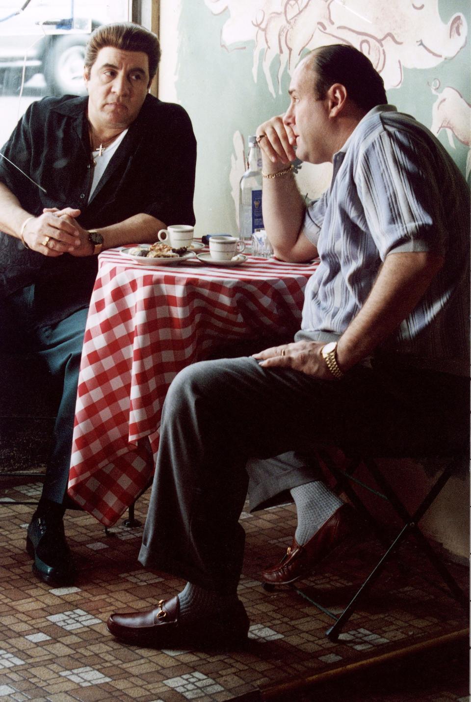 Steven Van Zandt and James Gandolfini in "The Sopranos."