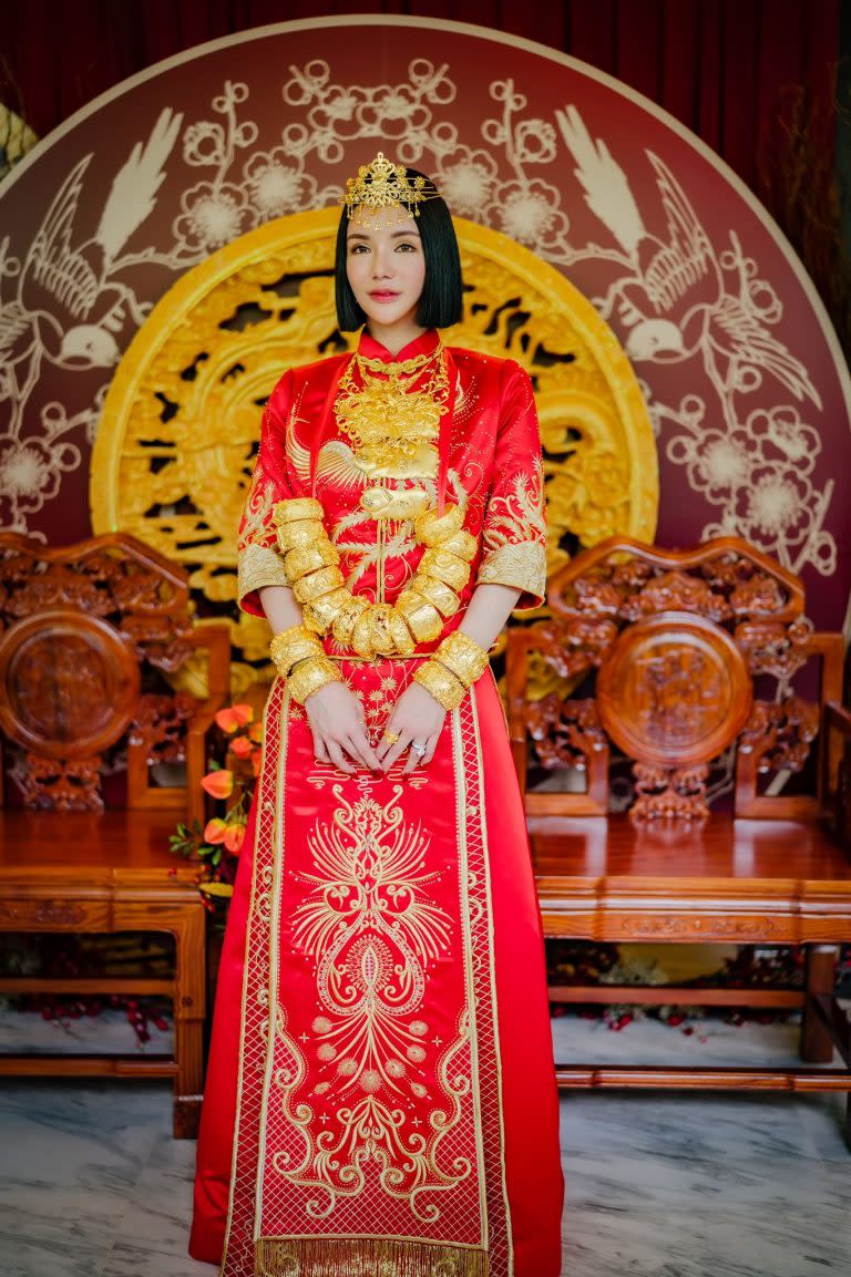 Singaporean socialite Kim Lim held her wedding solemnisation on 22 Feb 2022. (Photo: Kim Lim)