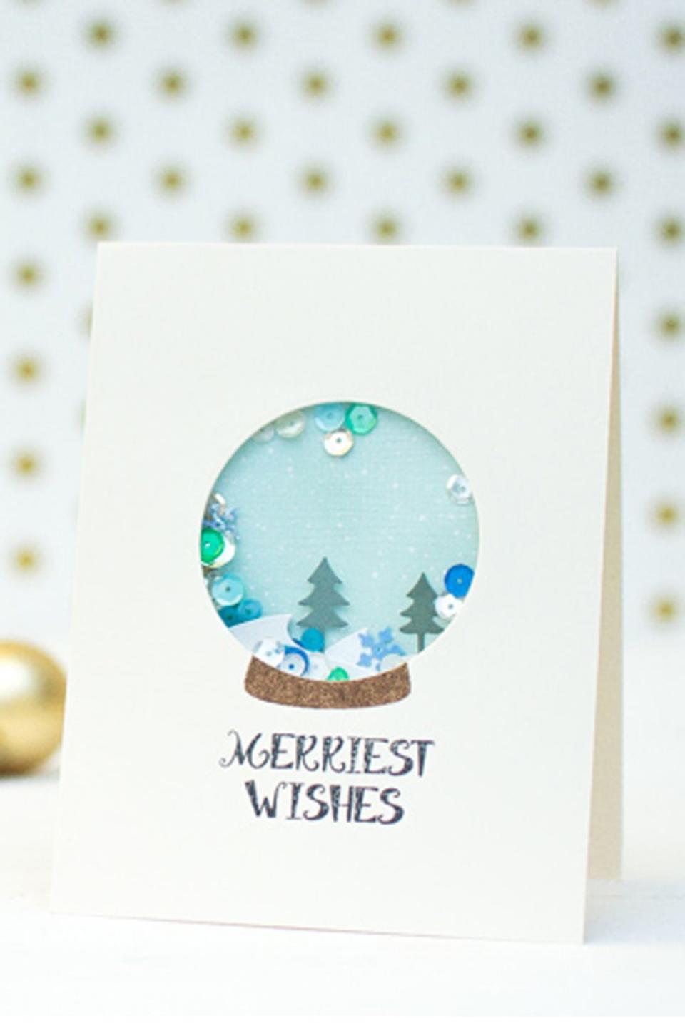 Confetti Snowglobe Card