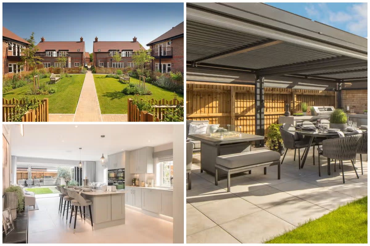 On the fringes of Little Kimble, new homes at Hayfield Crescent have outdoor dining areas and electric vehicle charging points (imagecreative.group)