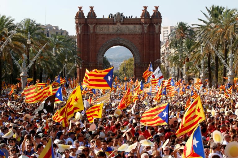 Major demonstrations are held every year on September 11, Catalonia's national day