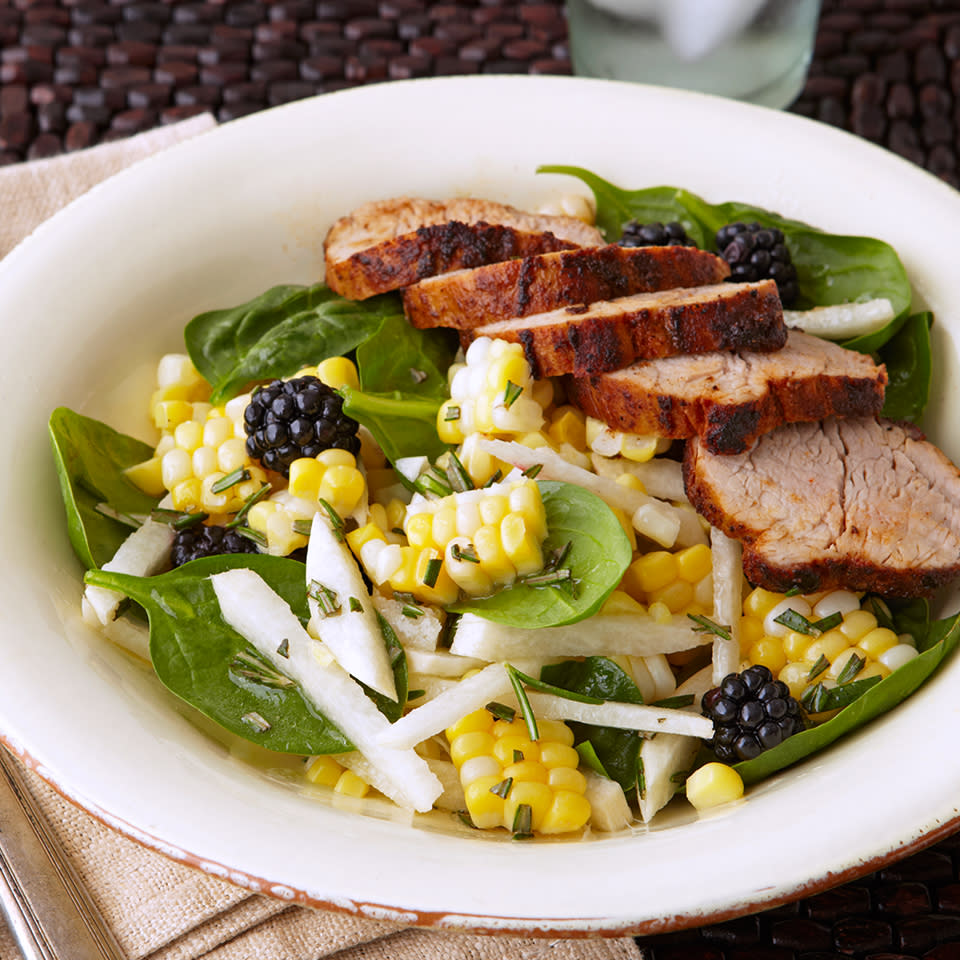 Pork with Fresh Corn Salad