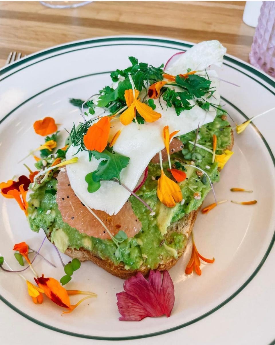 Avocado Toast at The House of Marigold in Louisville.