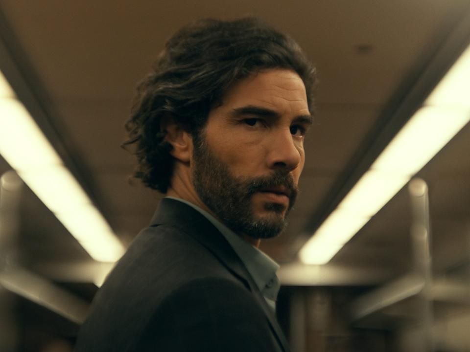 Tahar Rahim as Ezekiel Sims in "Madame Web."