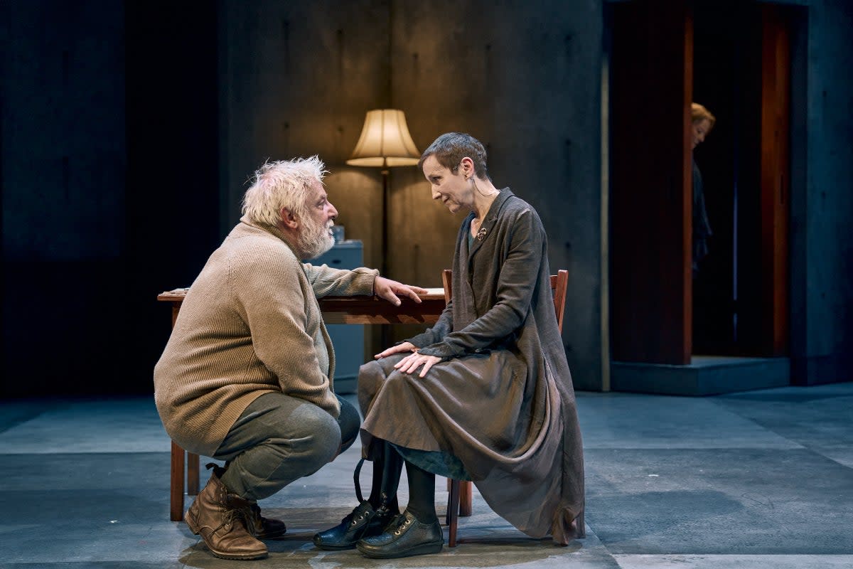 Simon Russell Beale and Lia Williams in John Gabriel Borkman at the Bridge Theatre (Manuel Harlan)