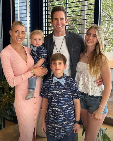 <p>Heather Rae El Moussa/Instagram</p> Tarek and Heather Rae El Moussa, sons Tristan and Brayden and daughter Taylor