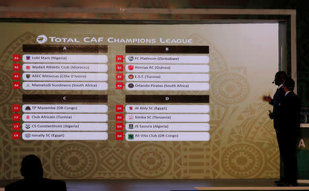 Soccer Football - African Champions League Group Stage Draw - Nile Ritz-Carlton Hotel, Cairo, Egypt - December 28, 2018 Anthony Baffoe, CAF deputy general secretary during the CAF Champions League Group Stage Draw REUTERS/Amr Abdallah Dalsh