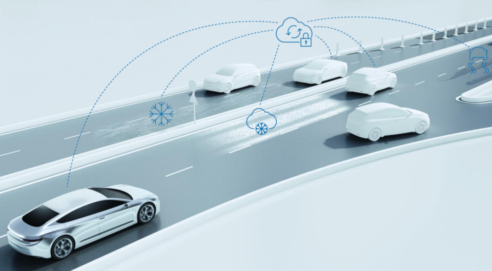 Today, Bosch has introduced a predictive road condition service that can help