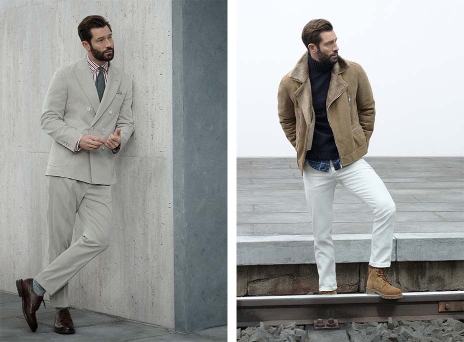 Looks from Brunello Cucinelli’s fall 2022 collection. - Credit: Courtesy of Brunello Cucinelli
