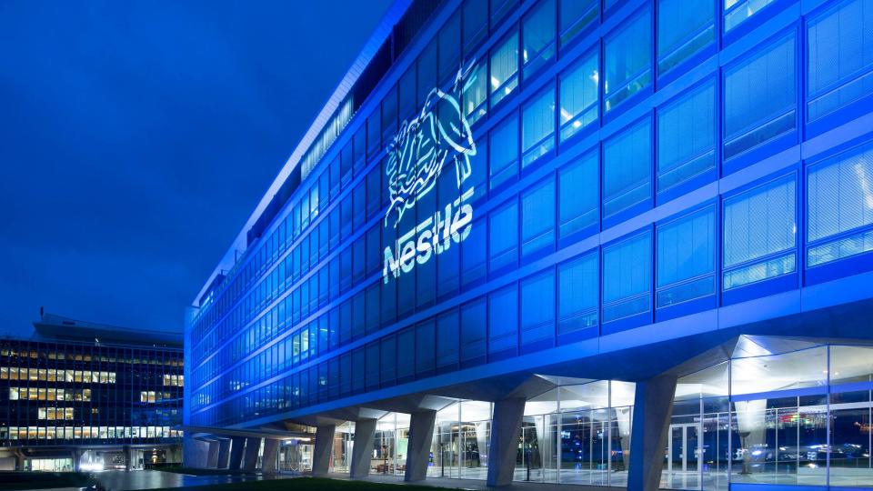 Der Nestlé-Firmensitz in Vevey, Schweiz