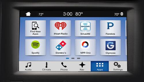 Ford Sync 3 app offerings