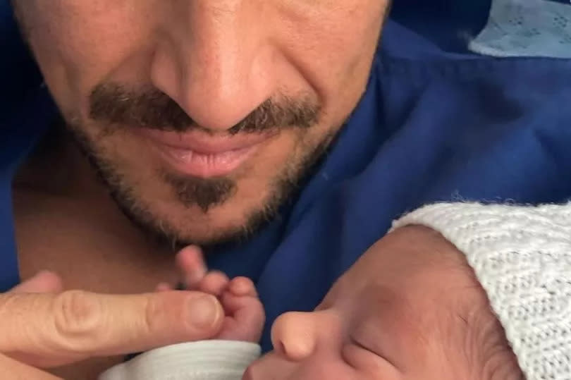 Peter and his wife Emily welcomed their third child together, Arabella Rose Andréa at the beginning of April