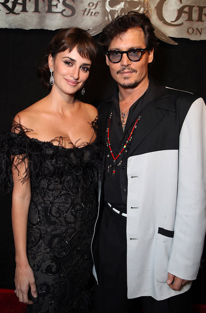 Pirates of the Caribbean On Stranger Tides LA Premiere 2011 Penelope Cruz Johnny Depp