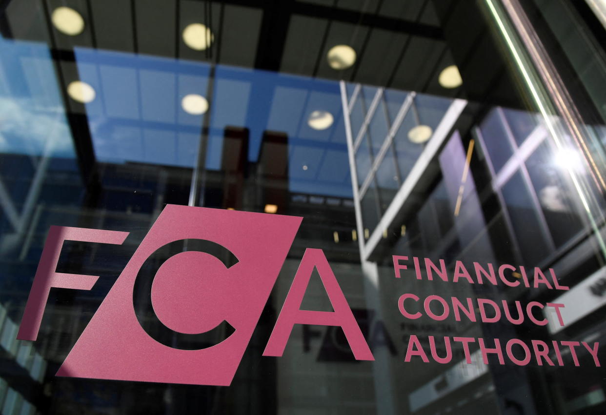 Signage for the Financial Conduct Authority (FCA)