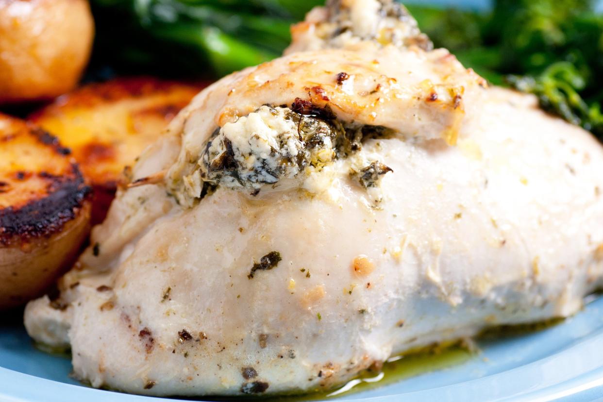 Spinach and Feta Stuffed Chicken Breast