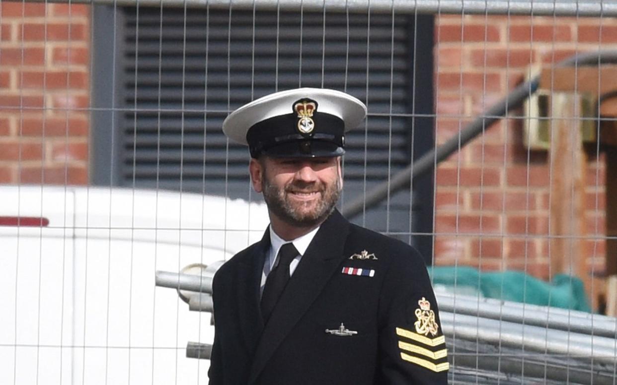 Christian Ramsey got so hammered on free alcohol at a Royal Navy lunch he couldn't carry out his duties at the prestigious Edinburgh Tattoo - Solent News & Photo Agency