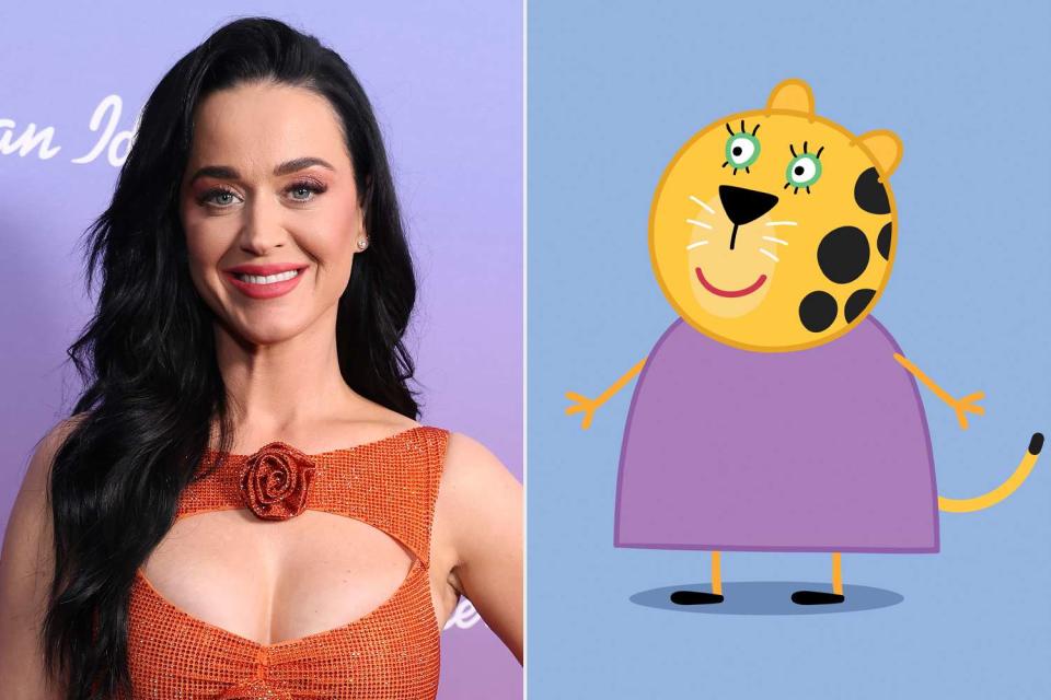 <p>Stewart Cook/ABC via Getty; Hasbro</p> Katy Perry and her upcoming 