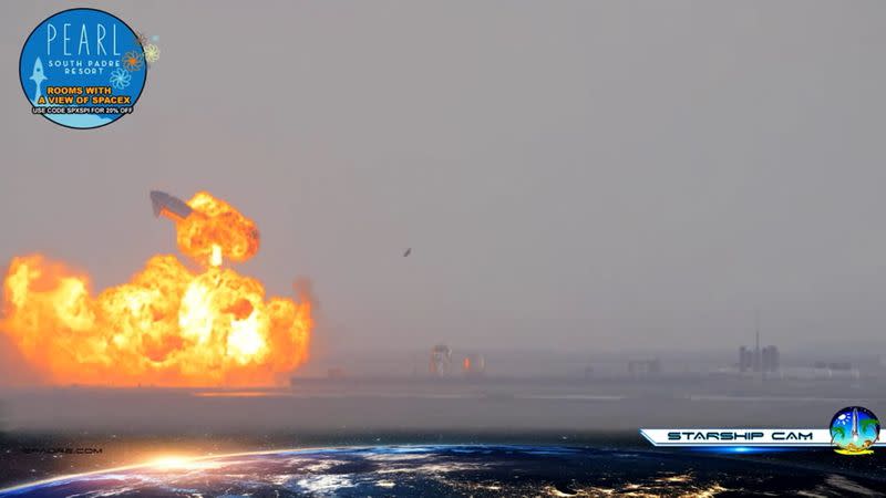 SpaceX Starship SN10 explodes after liftoff at South Padre Island, Texas