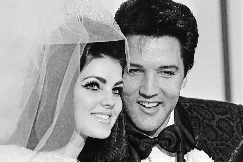 <p>The couple quietly exchanged vows in Las Vegas on May 1, 1967, in a wedding arranged by the singer's manager, Col. Tom Parker, and was meant to throw off the press. </p> <p>"Elvis and I followed the Colonel's plan," Priscilla wrote in <em>Elvis and Me. </em>"Our vows were taken and we were now husband and wife. I remember flashbulbs popping, my father's congratulations and my mother's tears of happiness. Mrs. Elvis Presley."</p> <p>"[Elvis] was determined that our wedding day be special," she continued. "He carried me across the threshold of our house singing the 'Hawaiian Wedding Song.' He stopped and gave me a long, loving kiss, then proceeded to carry me upstairs to our bedroom."</p>