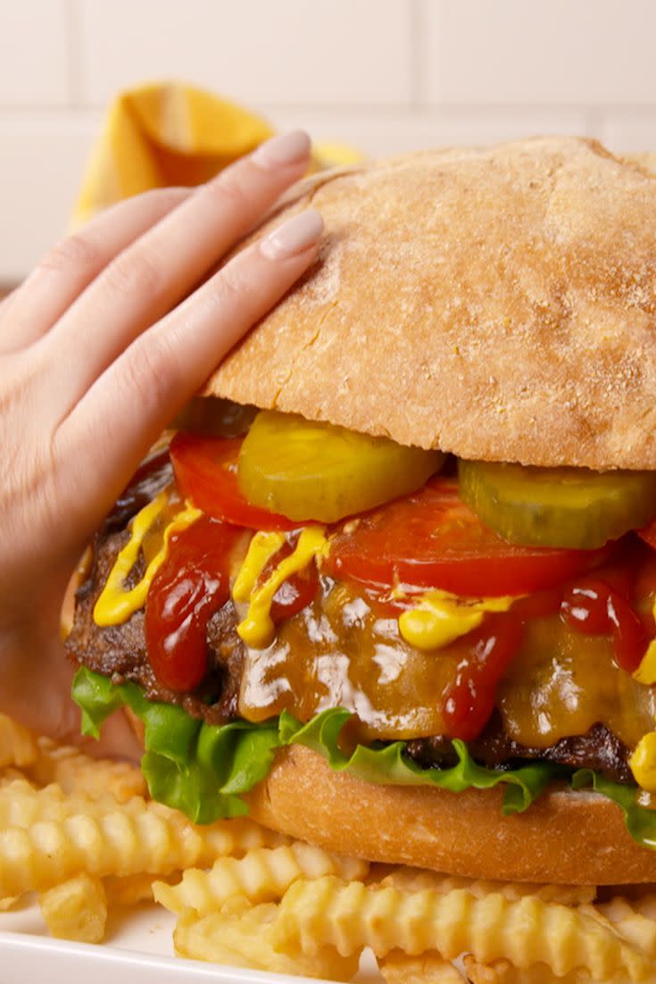 12) Giant Party Cheeseburger