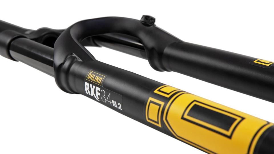 Öhlins RXF34 m.2 140mm travel trail mountain bike fork, detail