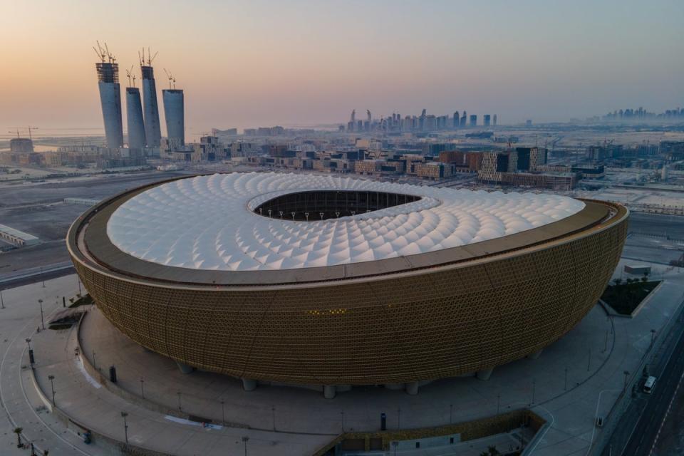 Lusail Stadium staged the tournament final, but the newly built city is described as ‘a ghost town’ (Getty)