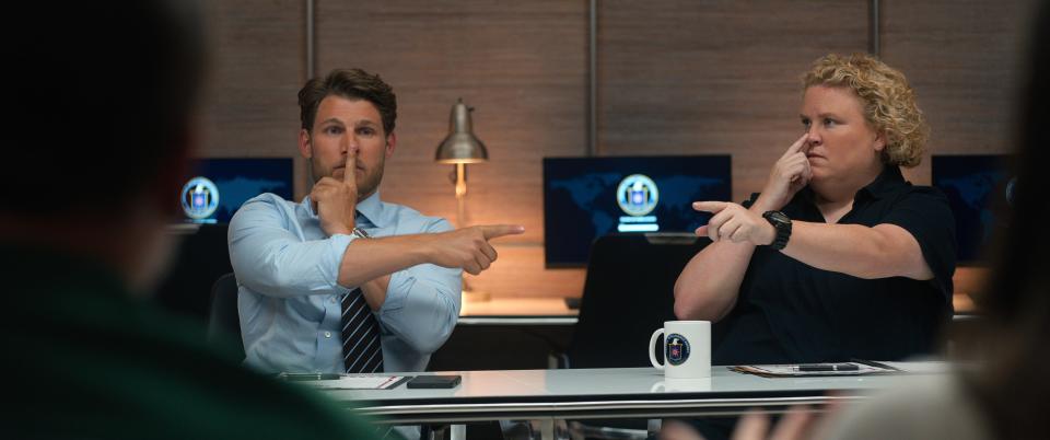 The CIA is a joke and not a particularly funny one in Netflix's "Fubar," which features Travis Van Winkle and Fortune Feimster as as annoying special agents.