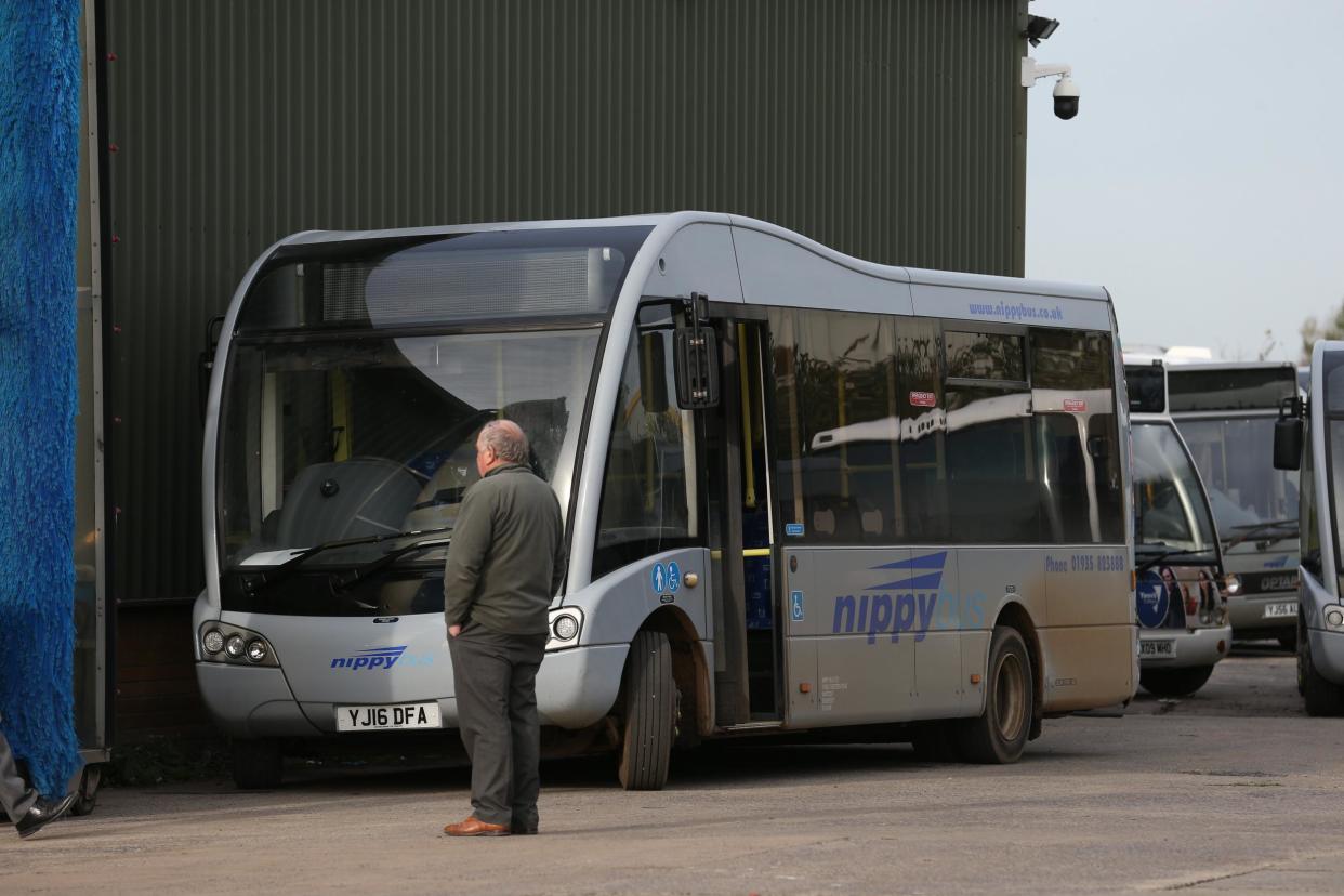 The Nippy Bus depot in Martock, Somerset: SWNS.com