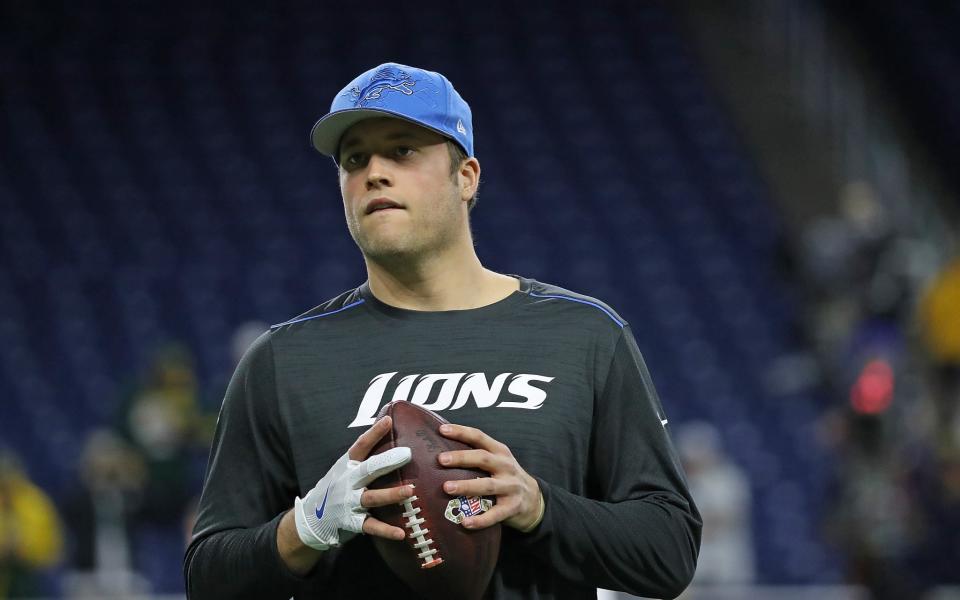 Lions QB Matthew Stafford. (Getty Images)