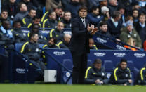 Britain Football Soccer - Manchester City v Chelsea - Premier League - Etihad Stadium - 3/12/16 Chelsea manager Antonio Conte Action Images via Reuters / Jason Cairnduff Livepic EDITORIAL USE ONLY. No use with unauthorized audio, video, data, fixture lists, club/league logos or "live" services. Online in-match use limited to 45 images, no video emulation. No use in betting, games or single club/league/player publications. Please contact your account representative for further details.