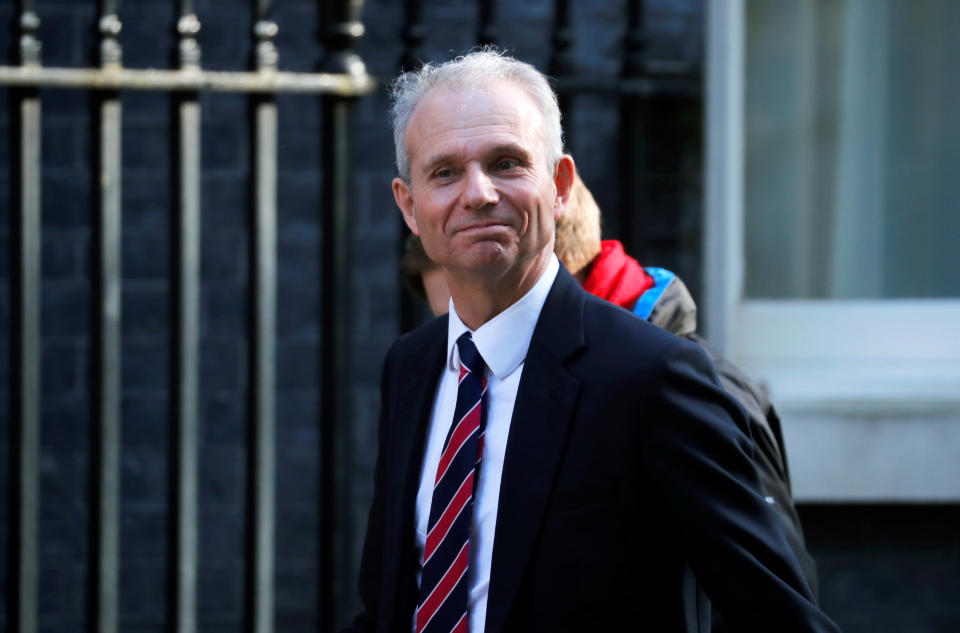 Britain’s Minister for the Cabinet Office David Lidington is seen outside Downing Street in London, Britain, April 1, 2019. REUTERS/Alkis Konstantinidis