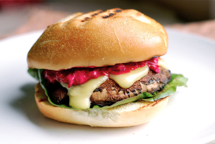 Easy Portobello Mushroom Cheeseburgers