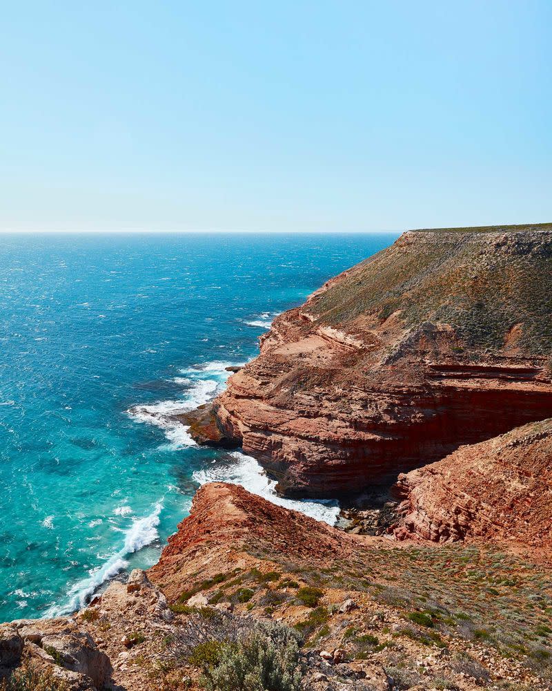 Cliffs plunge into the Indian Ocean at Kalbarri. | Sean Fennessy