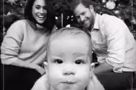 <p>He's ready for his close-up! The Duke and Duchess of Sussex looked amused as their son, then 1 ½, <a href="https://people.com/royals/meghan-markle-prince-harry-christmas-card-archie/" rel="nofollow noopener" target="_blank" data-ylk="slk:crawled towards the camera;elm:context_link;itc:0;sec:content-canvas" class="link ">crawled towards the camera</a> in their first Christmas card as a family of three in December 2019.</p>