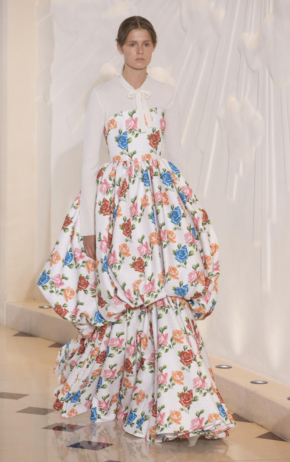 Volumous florals at Emilia Wickstead