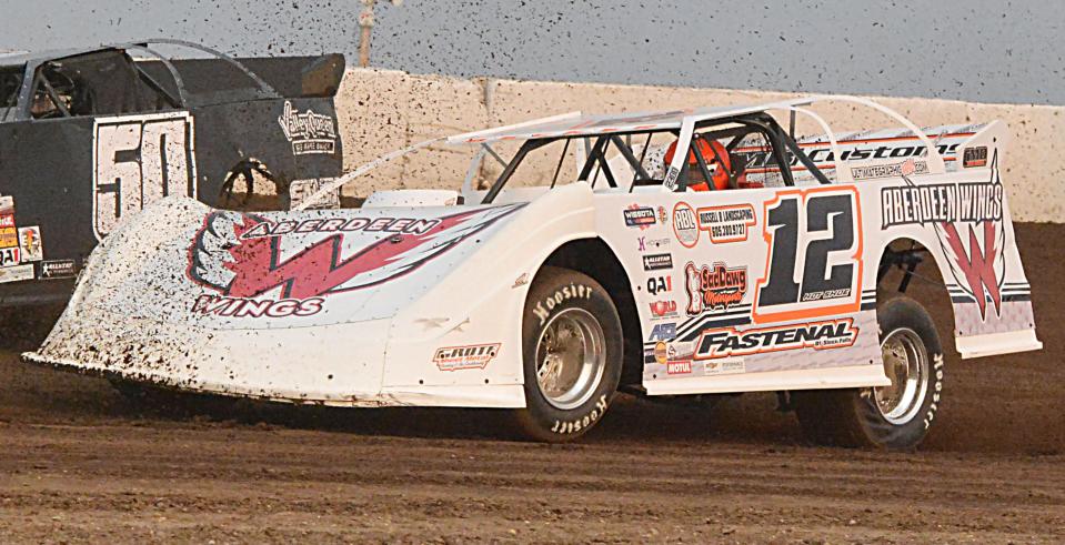 Chad Becker won the 2023 late model points title at Casino Speedway in Watertown. Becker also won the late model points title at Brown County Speedway in Aberdeen.