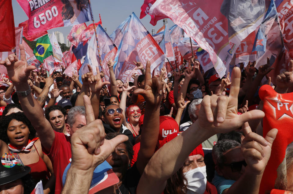 Apoiadores de Lula em São Paulo. 10 de setembro, 2022 (Foto: by Rodrigo Paiva/Getty Images)
