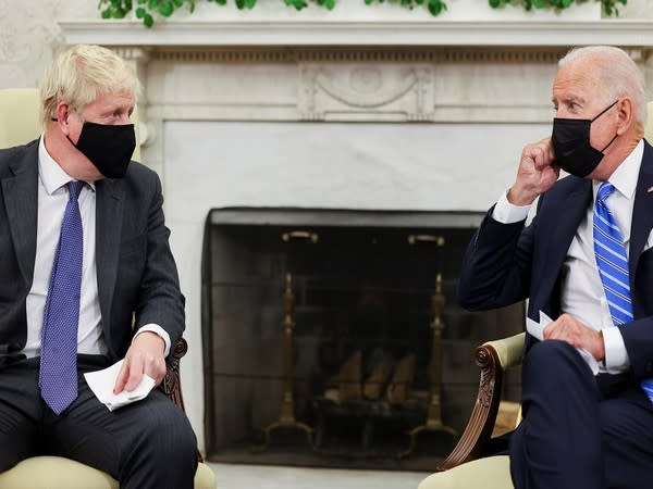 US President Joe Biden with UK Prime Minister Boris Johnson. (Photo Credit - Reuters)