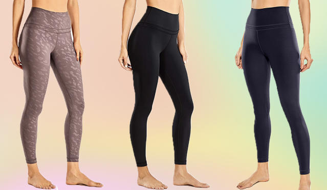 3 Pack Leggings For Women Non See Through-Workout High Waisted Tummy  Comtrol Black Lightweight Yoga Pants With Pockets Cross For Gym Hiking  Running Dance (Black, Dark Grey, Navy Blue, Small-Medium) on Galleon