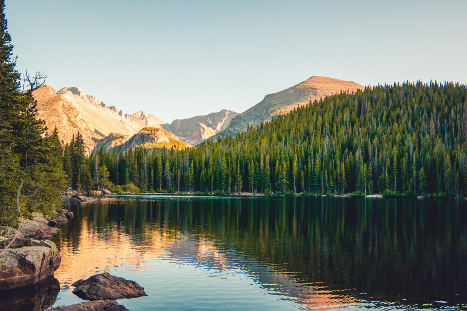 lake and mountain view