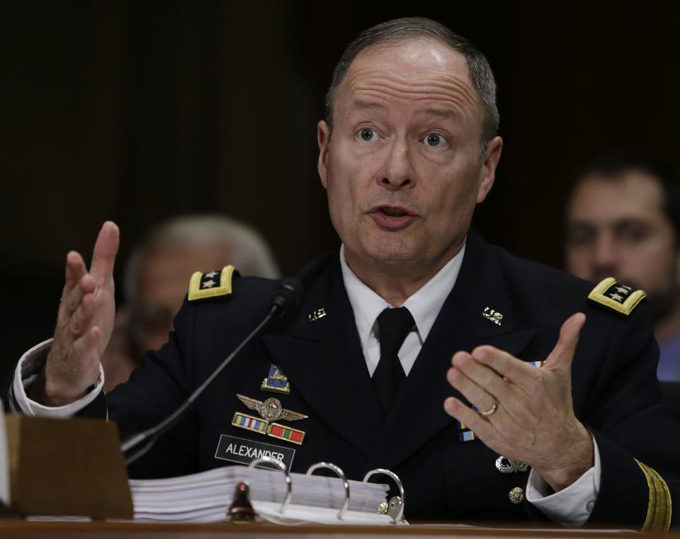 U.S. NSA Director General Alexander testifies before the Senate Judiciary Committee in Washington