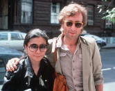 John Lennon e Yoko Ono a New York, 22 agosto 1980. (AP Photo/Steve Sands, File)