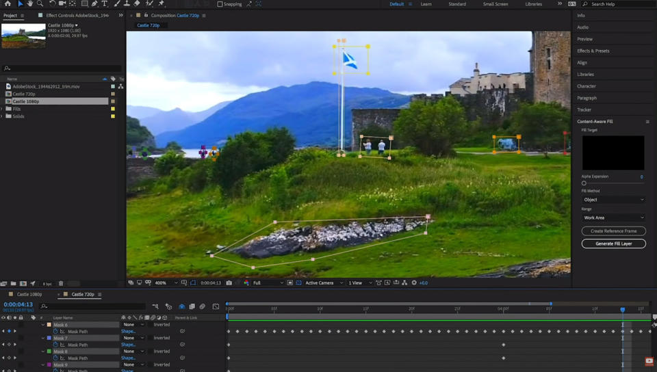 With the latest release of its Creative Cloud video suite, Adobe has unveileda content-aware eraser for video that it teased a couple of years ago