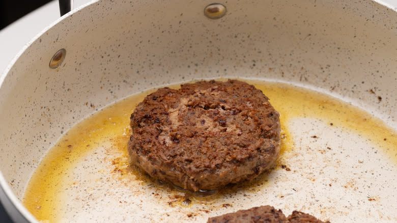 browned patties in a pan