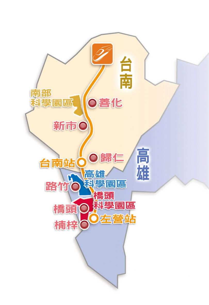 台南、高雄3大科學園區帶動郊區房市。（圖／許文偉繪）